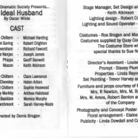 An Ideal Husband Programme 2008